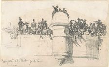 Ramparts at St. Malo?Yacht Race, 1875. Creator: John Singer Sargent