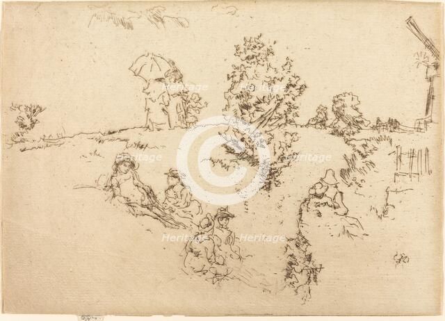 Ramparts, Sandwich, c. 1887. Creator: James Abbott McNeill Whistler.