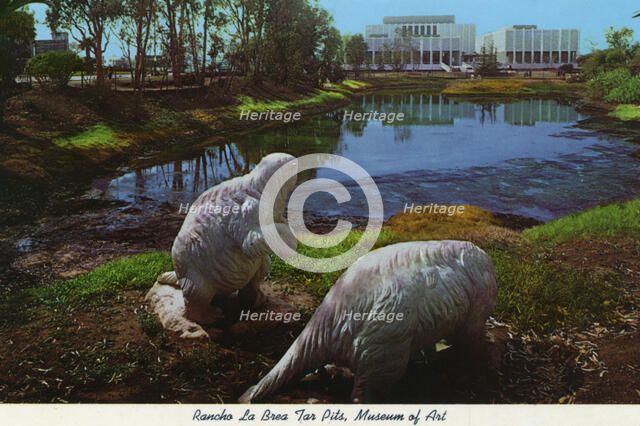 Rancho La Brea Tar Pits, Hancock Park, Los Angeles County Museum of Art. Artist: Unknown