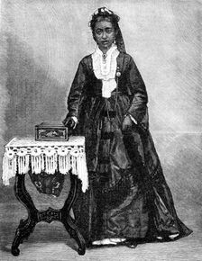Ranavalona III., the new Queen of Madagascar, 1883. Creator: Unknown