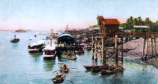 Rangoon Harbour, Myanmar, c1900s