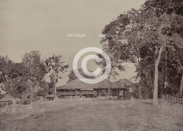 Rangoon: Mission House at Kemindine, November 1855. Creator: Captain Linnaeus Tripe.