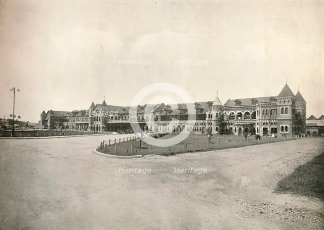 'Rangoon Railway Station', 1900. Creator: Unknown.