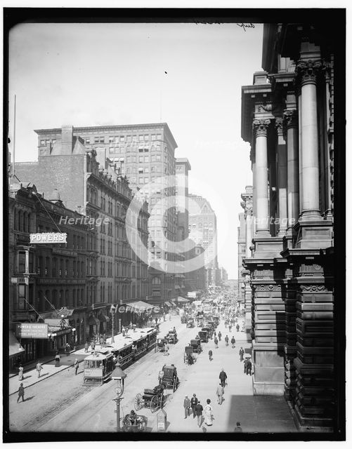 Randolph St., east from LaSalle St., Chicago, 1900 Sept 1. Creator: Unknown.