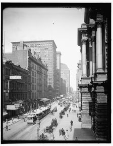 Randolph St., east from LaSalle St., Chicago, 1900 Sept 1. Creator: Unknown