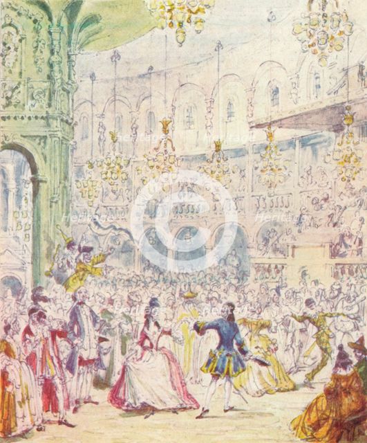 Randulph and Hilda dancing in the Rotunda at Ranelagh Gardens, (1842), 1903. Artist: Unknown