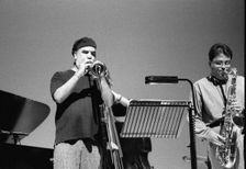 Randy Brecker, Brecon Jazz Festival, Brecon, Wales, Aug 1998. Creator: Brian O'Connor