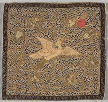 Rank Badge (buzi), 1850-99. Creator: Unknown