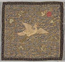 Rank Badge (buzi), 1850-99. Creator: Unknown