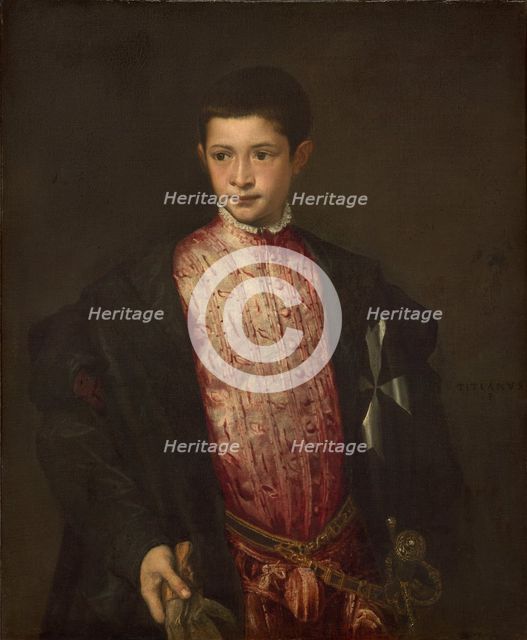 Ranuccio Farnese, 1541-1542. Creator: Titian.