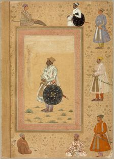 Rao Chattarsal of Bundi (?), Folio from the Late Shah Jahan Album (image 2 of 3), 1500-1544 (recto). Creator: Balchand