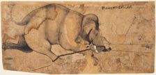 Rao Ram Singh’s Elephant Gone Amok, c. 1700. Creator: Unknown