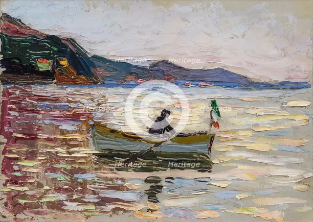 Rapallo. Boat at sea, 1906.