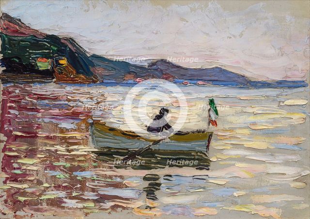 Rapallo. Boat at sea, 1906.
