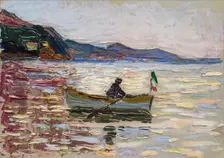 Rapallo. Boat at sea, 1906