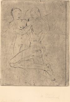 Rape II (Raub II, Weib halb), 1911. Creator: Wilhelm Lehmbruck