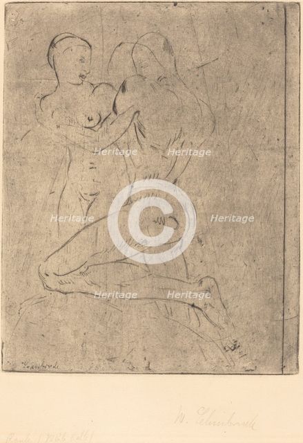 Rape II (Raub II, Weib halb), 1911. Creator: Wilhelm Lehmbruck.