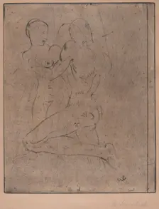 Rape II (Raub II, Weib halb), 1911. Creator: Wilhelm Lehmbruck