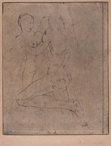 Rape II (Raub II, Weib halb), 1911. Creator: Wilhelm Lehmbruck