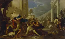 Rape of the Sabine Women, 1630. Creator: Johann Heinrich Schonfeld