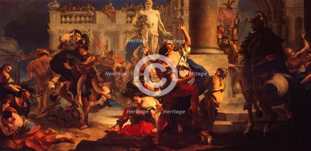 Rape of the Sabine Women, 1718. Creator: Giovanni Battista Tiepolo.