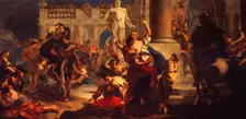 Rape of the Sabine Women, 1718. Creator: Giovanni Battista Tiepolo