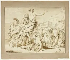 Rape of the Sabines, c.1681. Creator: Jacob Toorenvliet