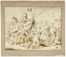 Rape of the Sabines, c.1681. Creator: Jacob Toorenvliet