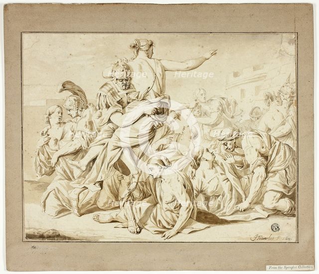 Rape of the Sabines, c.1681. Creator: Jacob Toorenvliet.
