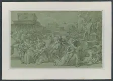 Rape of the Sabines, c. 1820. Creator: Vincenzo Camuccini (Italian, 1771-1844)