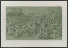 Rape of the Sabines, c. 1820. Creator: Vincenzo Camuccini (Italian, 1771-1844)