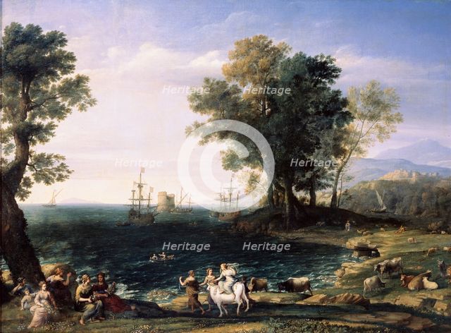 'Rape of Europa', 1655.  Artist: Claude Lorrain