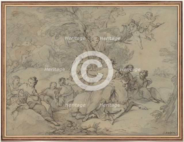 Rape of Europa, 1731. Creator: Charles Joseph Natoire (French, 1700-1777).