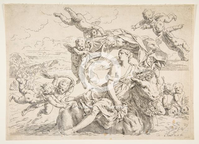 Rape of Europa, ca. 1636. Creator: Simone Cantarini.