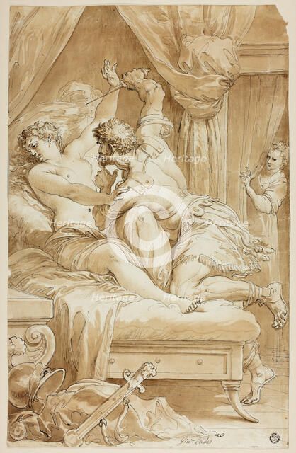 Rape of Lucretia, 1795. Creator: Giuseppe Cades.