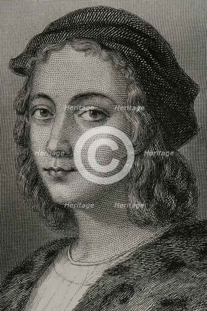 Raphael, (1483-1520), Italian Renaissance artist, 1856. Creator: Charles Geoffroy.