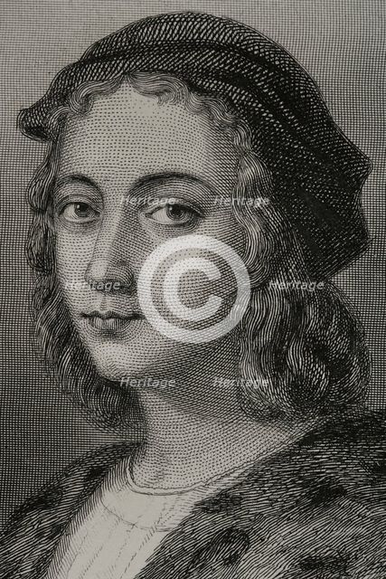 Raphael, (1483-1520), Italian Renaissance artist, 1856. Creator: Charles Geoffroy.