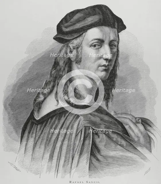 Raphael, (1483-1520), Italian Renaissance artist, 1883.  Creator: Marcelo Paris.