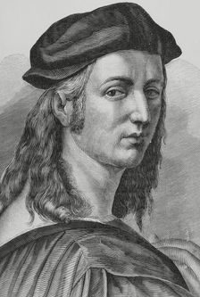 Raphael (1483-1520), Italian Renaissance artist, 1883. Detail. Creator: Marcelo Paris