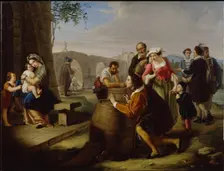 Raphael Painting The Madonna of The Chair, 1849
