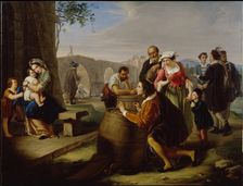 Raphael Painting The Madonna of The Chair, 1849