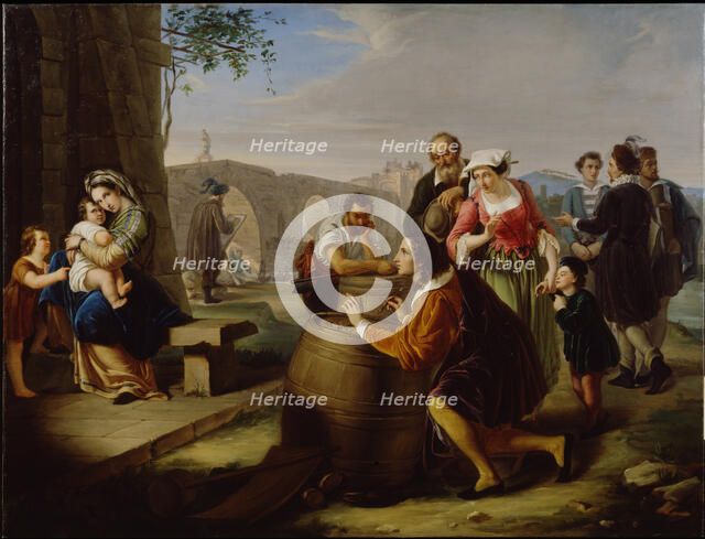 Raphael Painting The Madonna of The Chair, 1849.