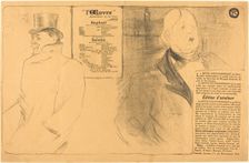 Raphaël; Salomé, 1896. Creator: Henri de Toulouse-Lautrec