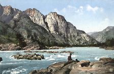 Rapid on the Katun River Above the Village of Chemal, 1911-1913. Creator: Sergei Ivanovich Borisov