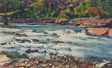 Rapid Waters, Cherokee Park 1942. Artist: Caufield & Shook