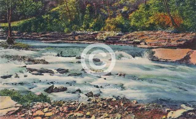 'Rapid Waters, Cherokee Park', 1942. Artist: Caufield & Shook.