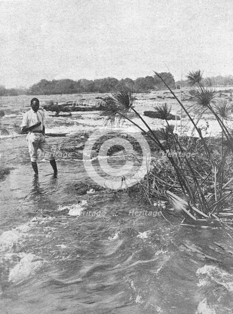 ''Rapides du Zambeze en amont des chutes Victoria; Afrique Australe', 1914. Creator: Unknown.