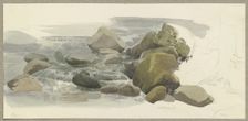 Rapids of the Ilse in the Harz Mountains, 1844. Creator: Carl Theodor Reiffenstein