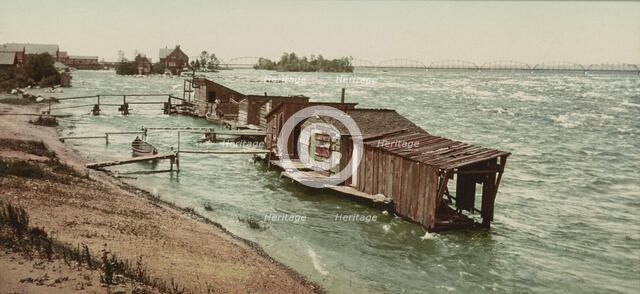 Rapids of the Sainte [sic] Marys River, ca 1900. Creator: Unknown.