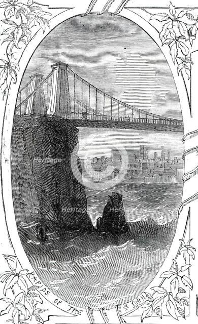 Rapids of the St. John, 1860. Creator: Smyth.